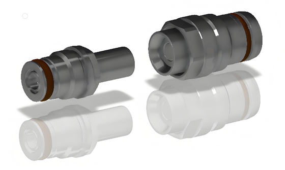 Kualitas tinggi stainless steel aluminium paduan atau kuningan TFD Blank Mating Fluid Connector