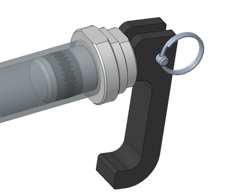 Stainless Steel Handle Type Quick Connect Coupling TF322 Untuk Ruang Kecil