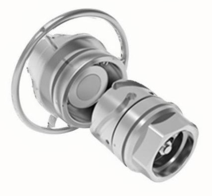 Aluminium paduan stainless steel tahan lama atau Kuningan TFC Tiga-Groove Fluid Connector