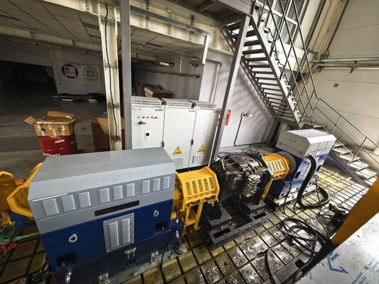 SSCD500-1500/3800 500kW 3183 Nm Sistem Bangku Uji Dinamometer Tipe Transmisi