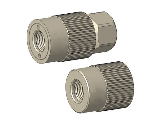 TF240 Series Threaded Stainless Steel And Aluminium Alloy Hand Screwing Type Quick Connect Coupling